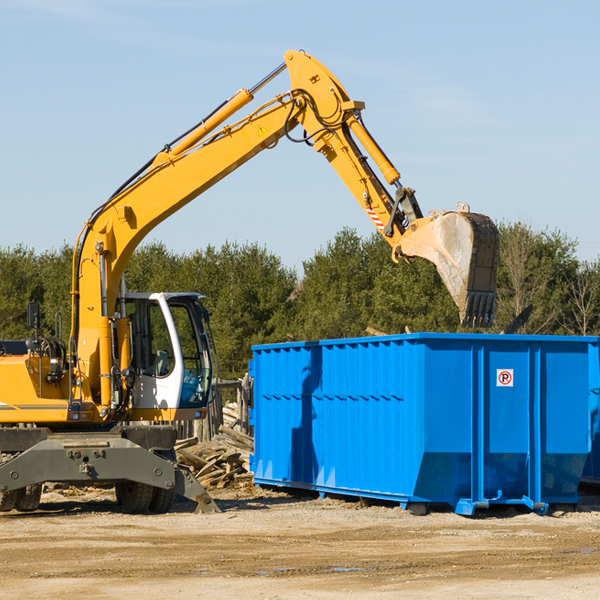 can i request a rental extension for a residential dumpster in Calera Oklahoma